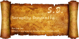 Seregély Donatella névjegykártya